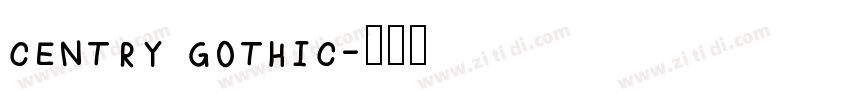 centry gothic字体转换